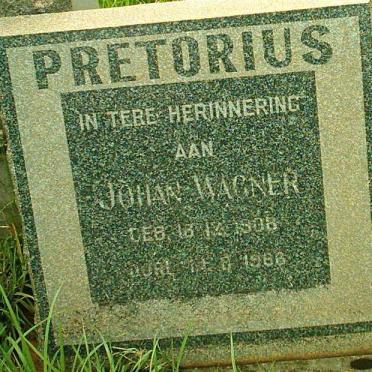 PRETORIUS Johan Wagner 1908-1966