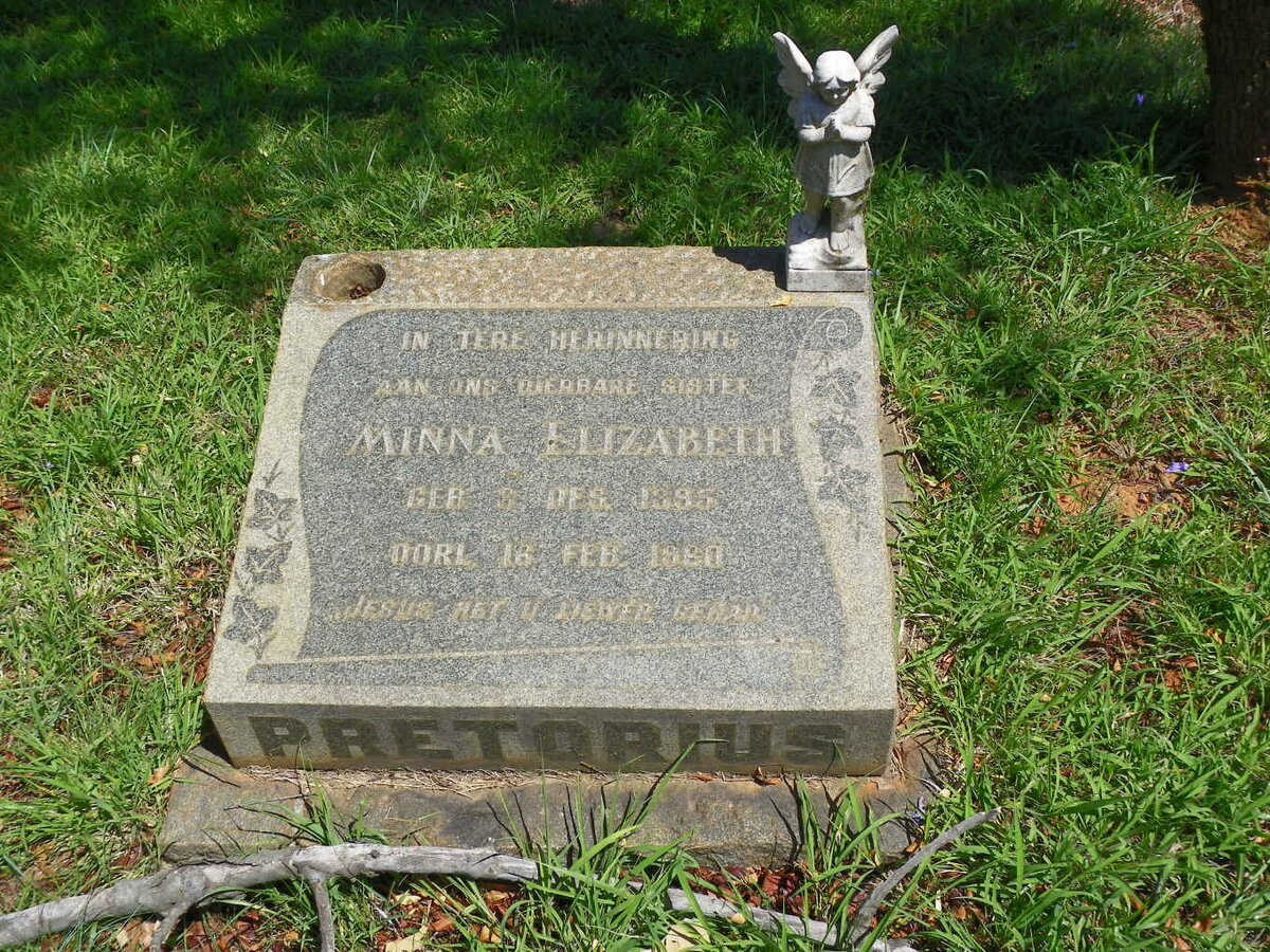 PRETORIUS Minna Elizabeth 1895-1960