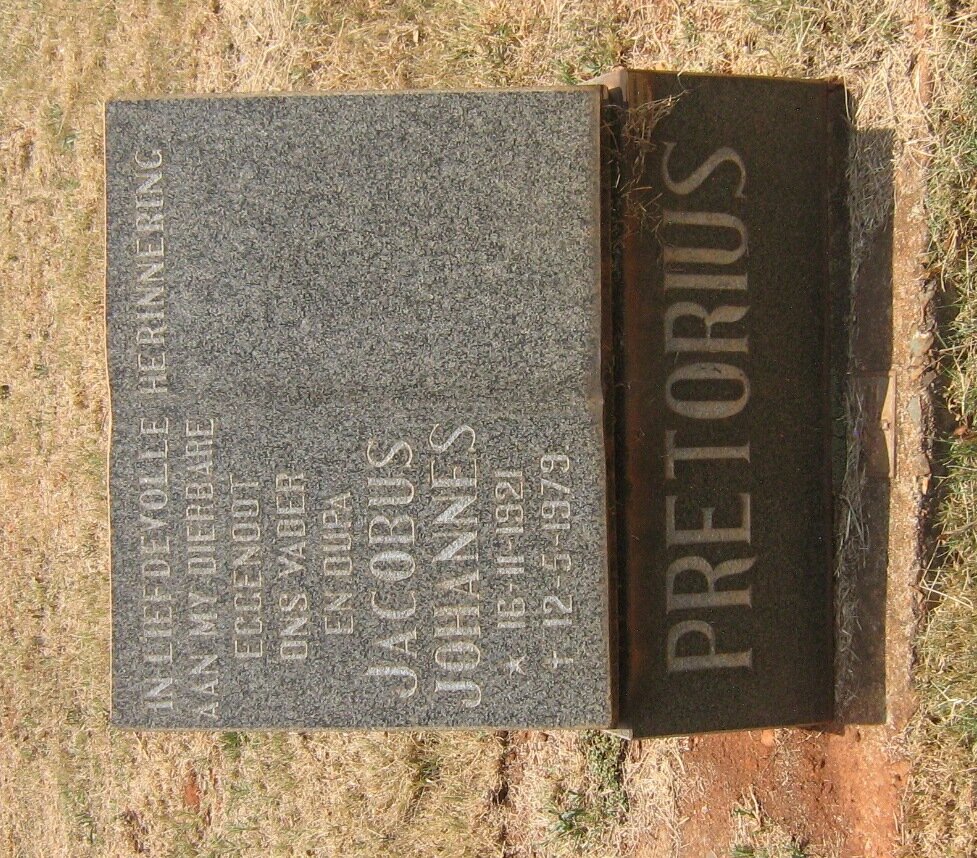 PRETORIUS Jacobus Johannes 1921-1979