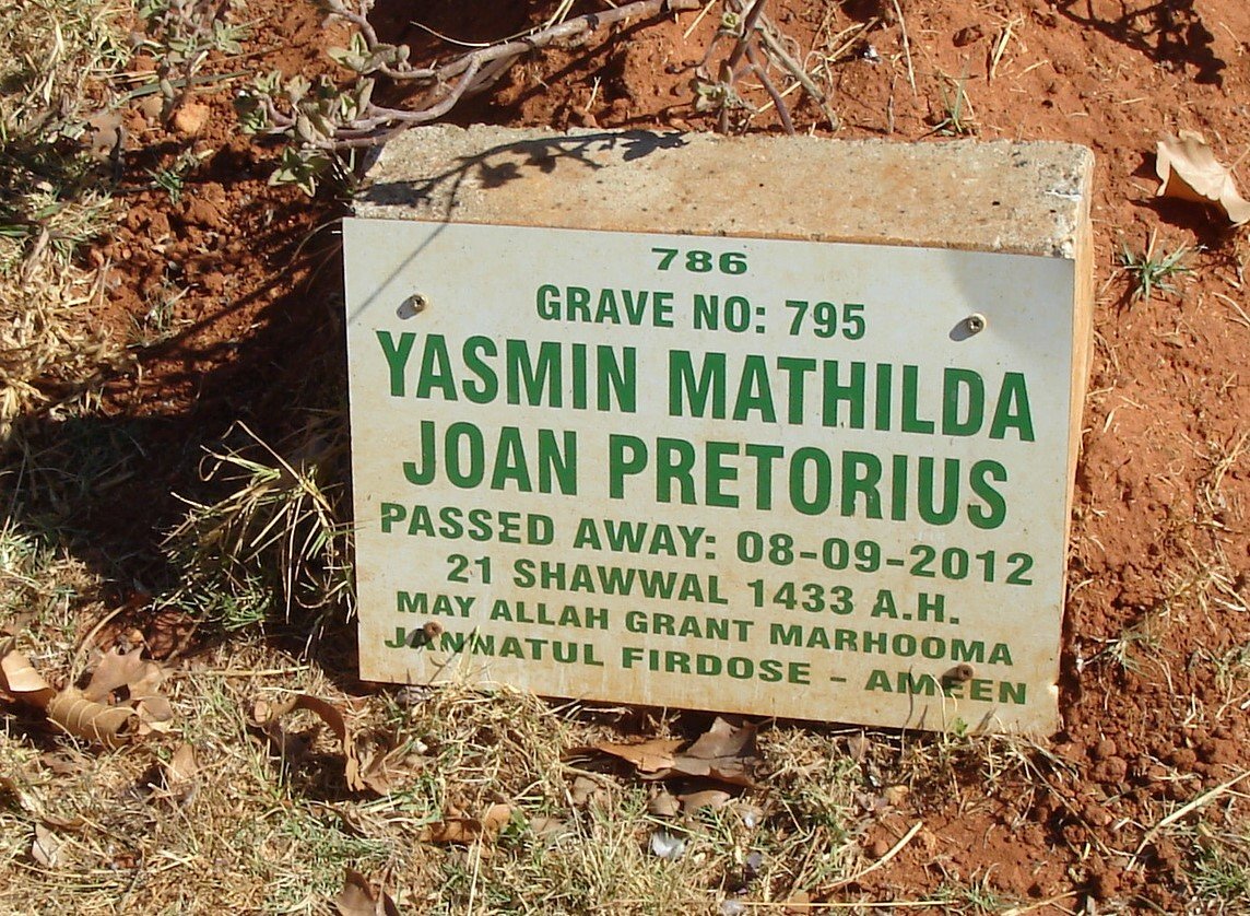 PRETORIUS Yasmin Mathilda Joan -2012