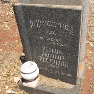 PRETORIUS Petrus Jacobus 1905-1968