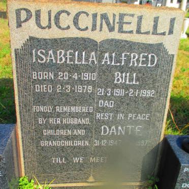 PUCCINELLI Alfred Bill 1911-1992 &amp; Isabella 1910-1979