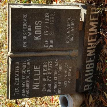 RAUBENHEIMER Koos 1909-1982 &amp; Nellie 1908-1975