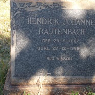 RAUTENBACH Hendrik Johannes 1887-1956