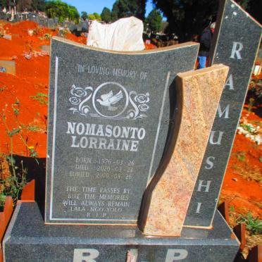 RAMUSHI Nomasonto Lorraine 1976-2020