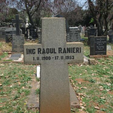RANIERI Ing Raoul 1900-1953