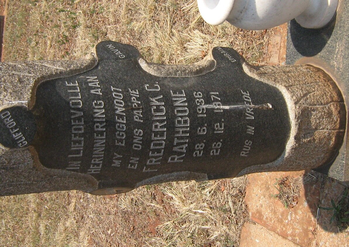 RATHBONE Frederick C. 1936-1971