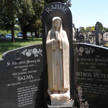 RAHME Bitros 1903-1979 &amp; Salma 1910-1971