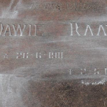 RAATH Dawie 1911-1971