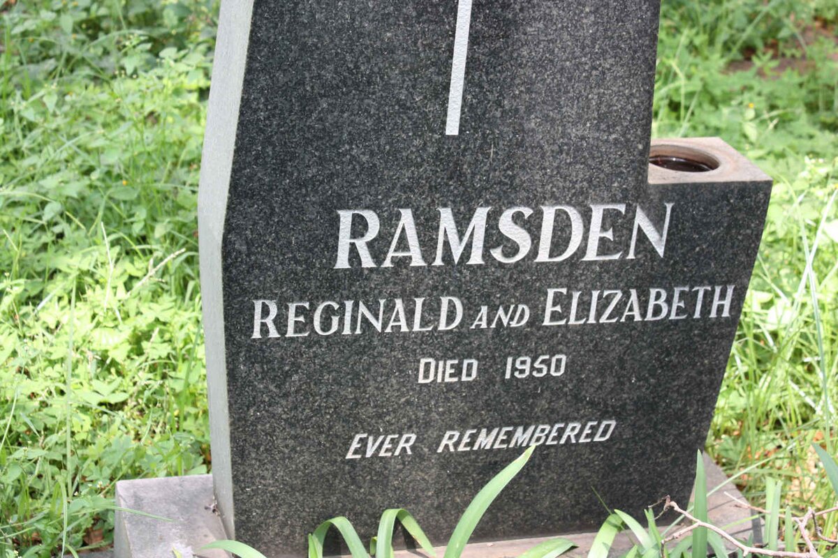 RAMSDEN Reginald -1950 &amp; Elizabeth -1950