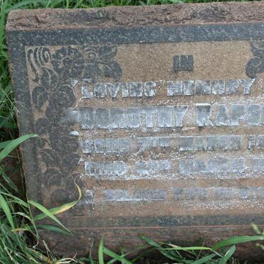RAPSON Dorothy 1894-1951