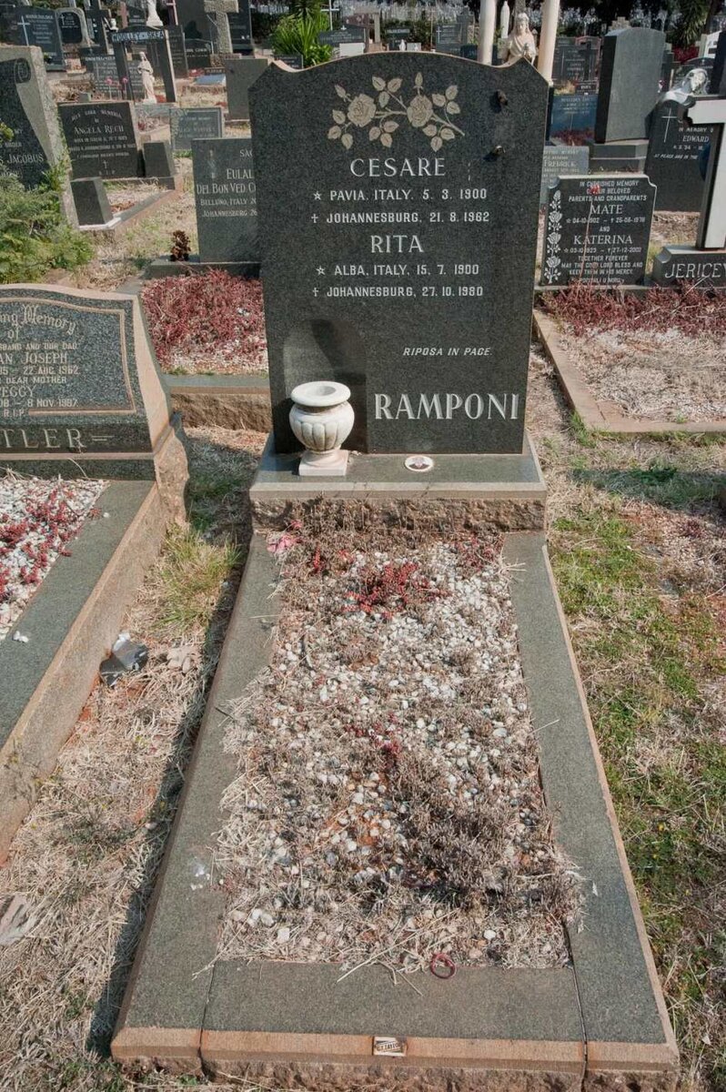 RAMPONI Cesare 1900-1962 &amp; Rita 1900-1980