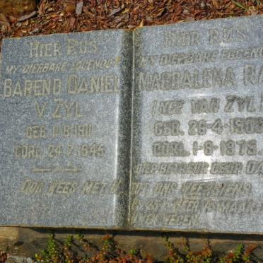RAS Magdalena nee VAN ZYL 190?-1975 :: ZYL Barend Daniel v., 1911-1945