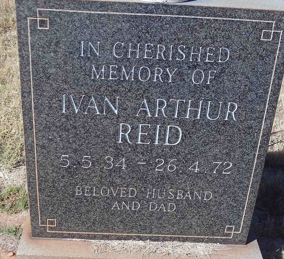REID Ivan Arthur 1934-1972