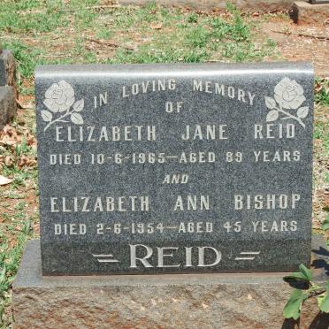 REID Elizabeth Jane -1965 :: BISHOP Elizabeth Ann -1954