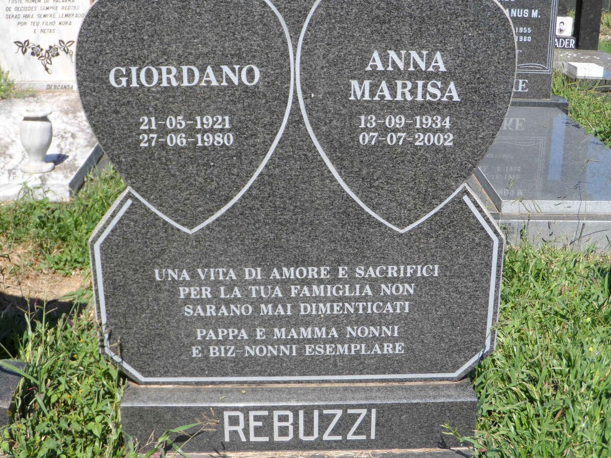 REBUZZI Giordano 1921-1980 &amp; Anna Marisa 1934-2002