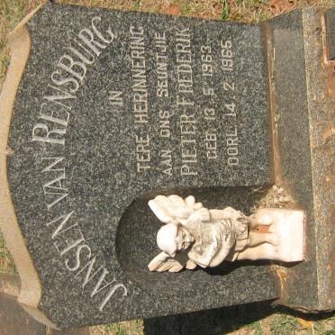 RENSBURG Pieter Frederik, Jansen van 1963-1965