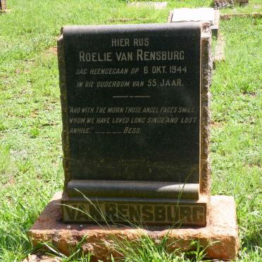RENSBURG Roelie, van -1944