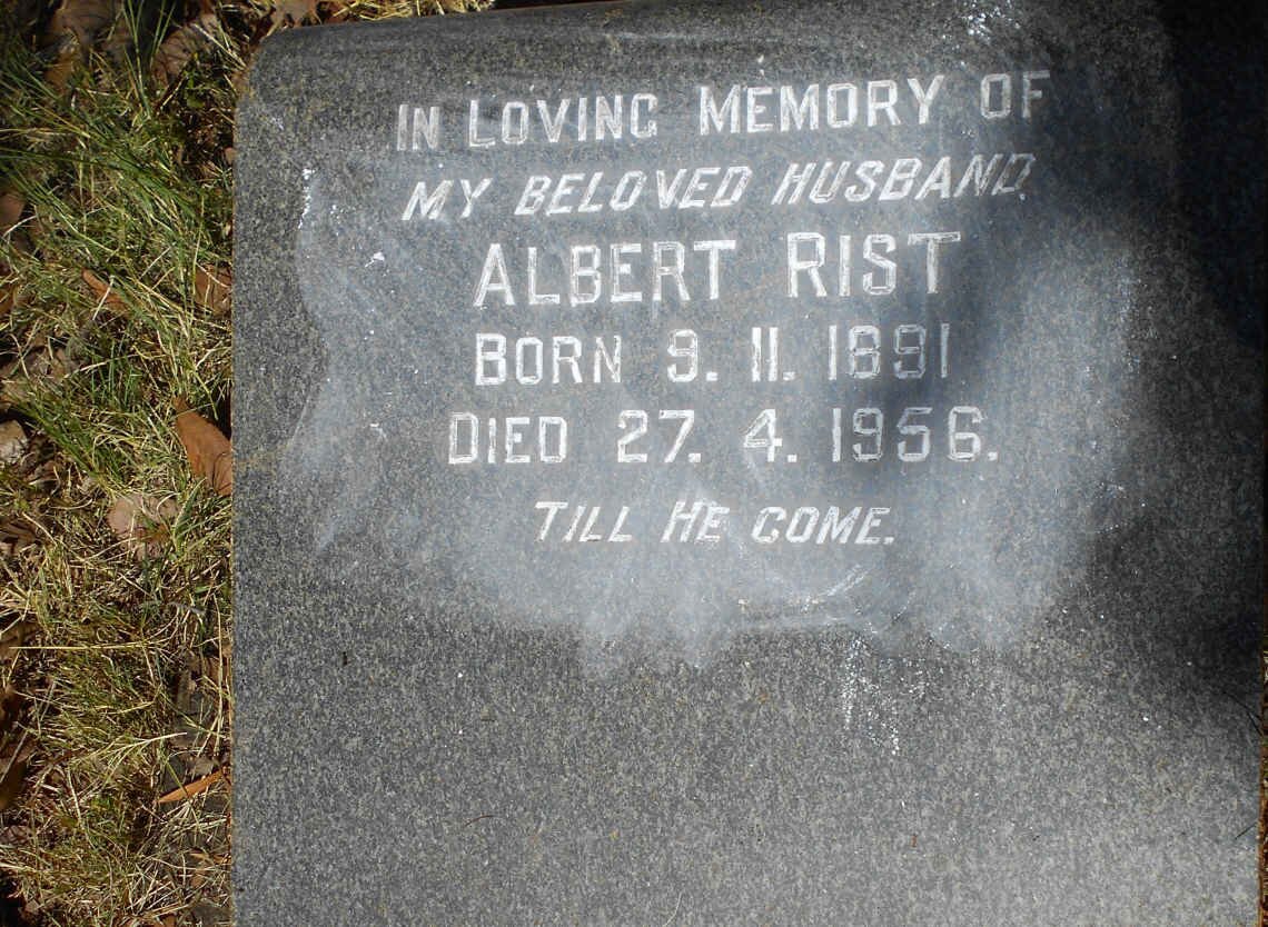 RIST Albert 1891-1956