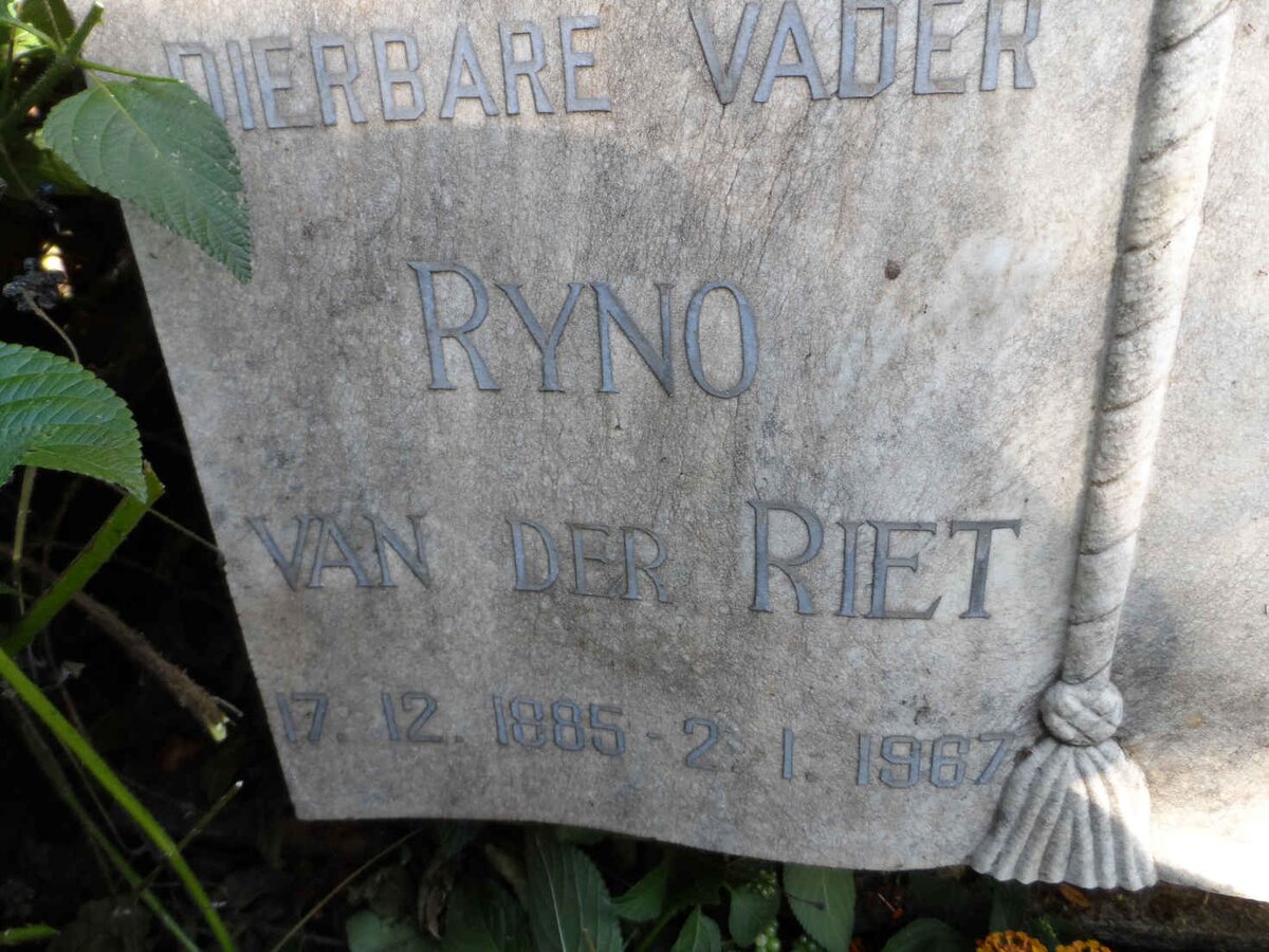 RIET Ryno, van der 1885-1967