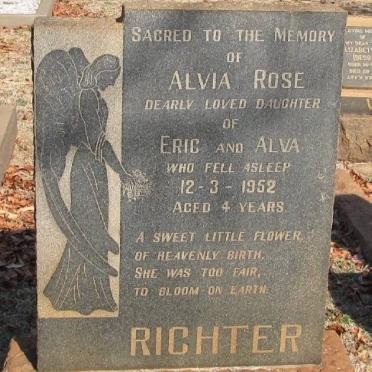 RICHTER Alvia Rose -1952