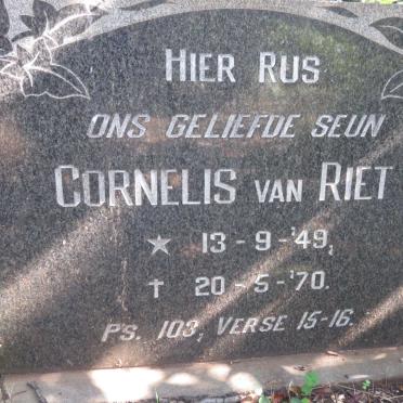 RIET Cornelis, van 1949-1970