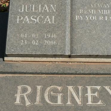 RIGNEY Julian Pascal 1946-2006