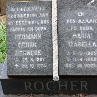 ROCHER Hermann Georg Wehncke 1897-1974 &amp; Maria Izabella 1899-1990