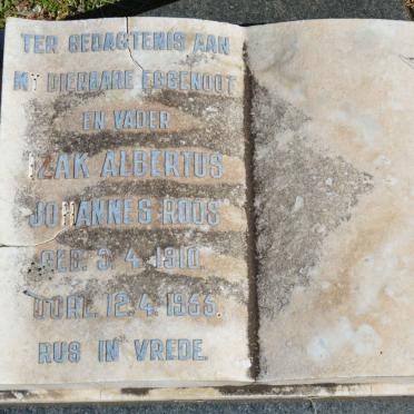 ROOS Izak Albertus Johannes 1910-1955