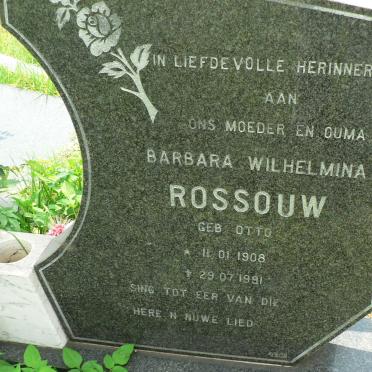 ROSSOUW Barbara Wilhelmina nee OTTO 1908-1991