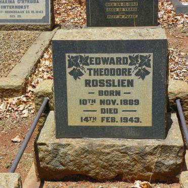 ROSSLIEN Edward Theodore 1889-1943