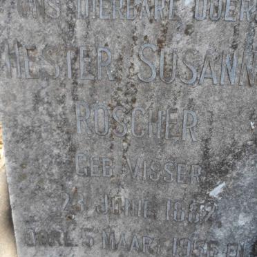 ROSCHER Hester Susanna nee VISSER 1882-1956