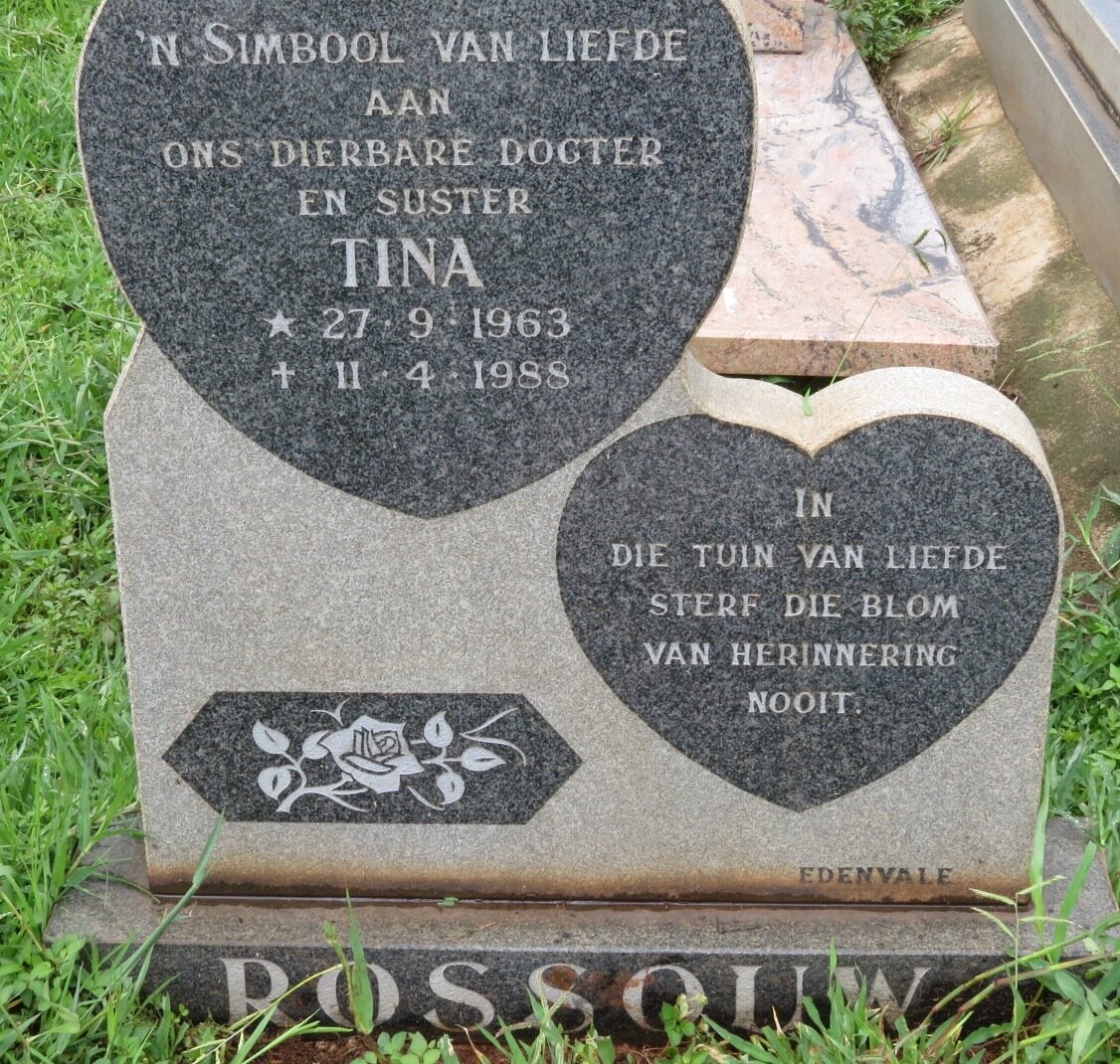 ROSSOUW Tina 1963-1988