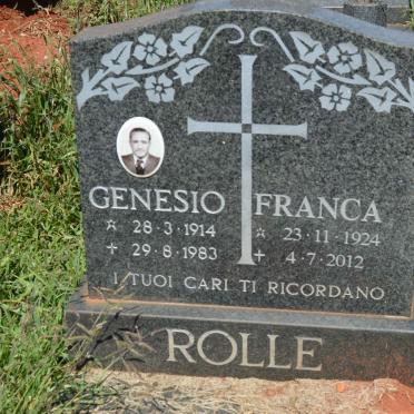 ROLLE Genesio 1914-1983 &amp; Franca 1924-2012