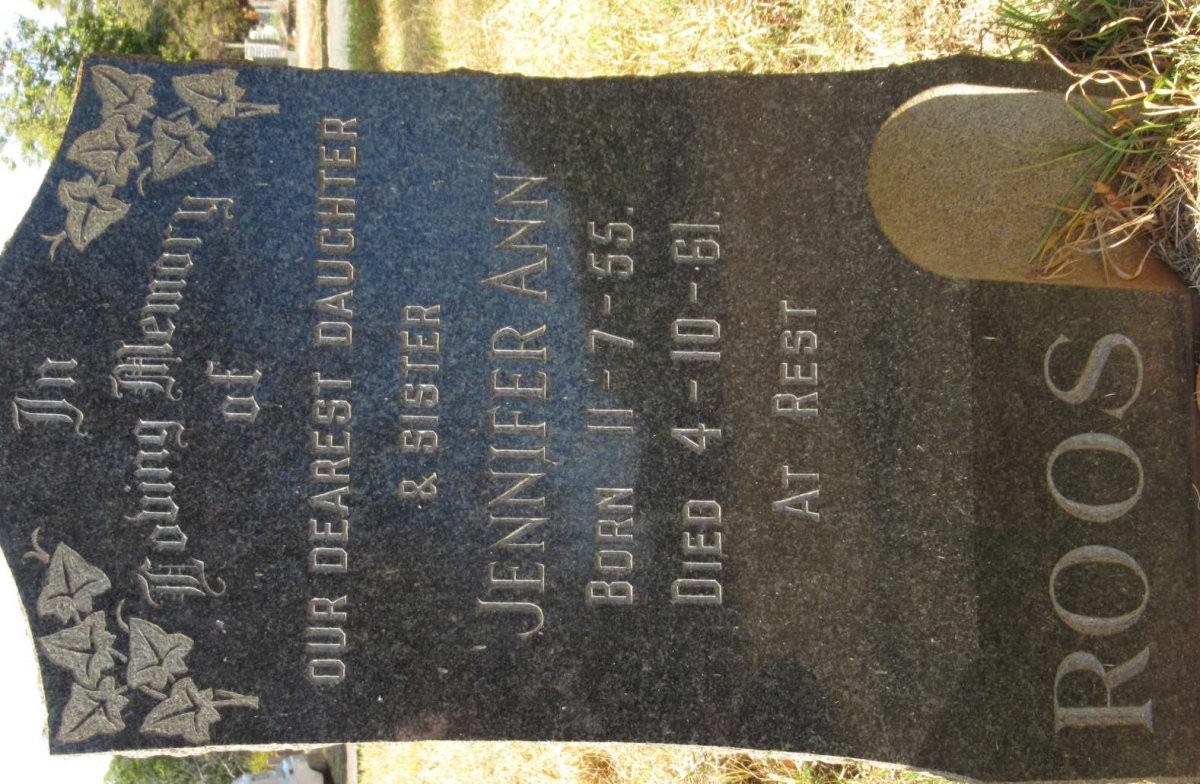 ROOS Jennifer Ann 1955-1961