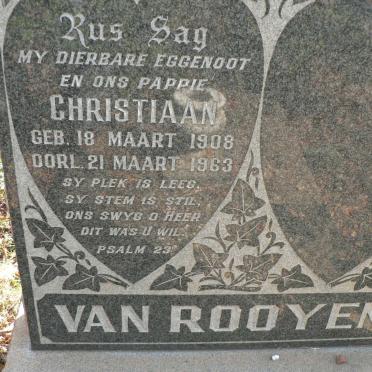 ROOYEN Christiaan, van 1908-1963