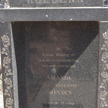 ROZLENN Amanda nee WELCOME DREYDEN 1968-2007