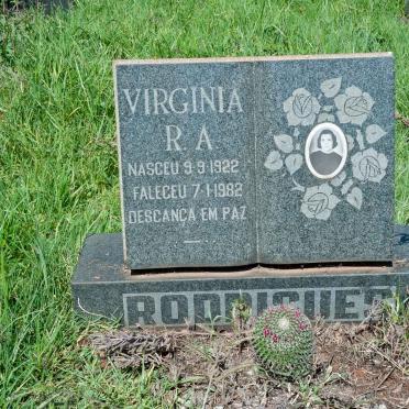 RODRIGUES Virginia R.A. 1922-1982