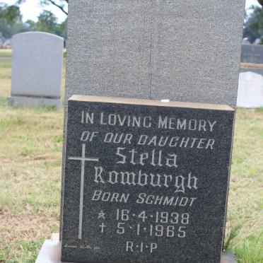 ROMBURGH Stella nee SCHMIDT 1938-1965