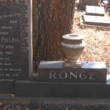 RONGE Frederick Carel 1885-1964 &amp; Elsie Maria Paulina 1893-1967