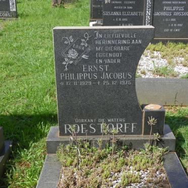 ROESTORFF Ernst Philippus Jacobus 1929-1975