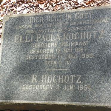 ROCHOTZ Elli Paula nee REIMANN 1897-1953 :: ROCHOTZ R. -1954