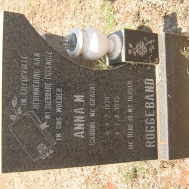 ROGGEBAND Anna M. nee McGRATH 1928-1975