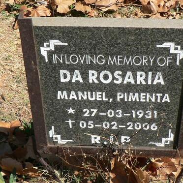 ROSARIA Manuel Pimenta, da 1931-2006 &amp; Maria De Lurdes Mendes Da Silva 1939-1960