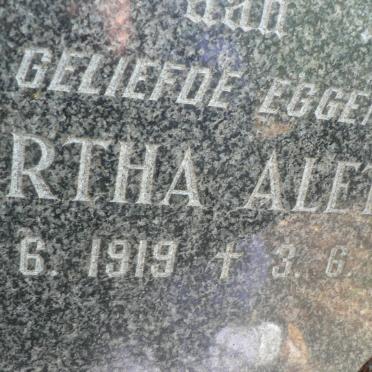 RONGE Martha Aletta 1919-1960