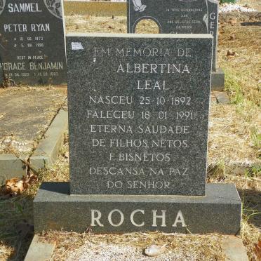ROCHA Albertina Leal 1892-1991