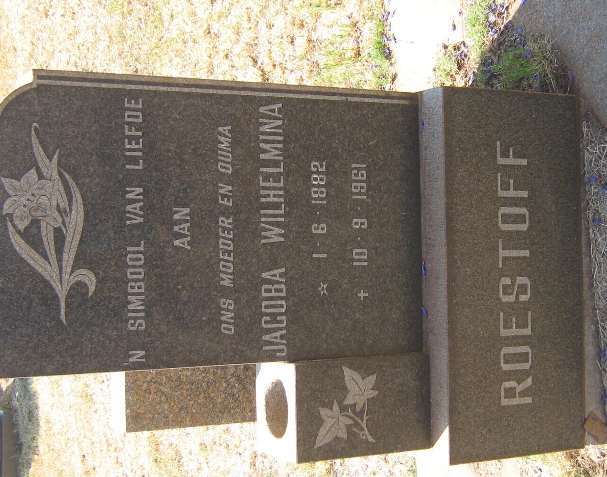 ROESTOFF Jacoba Wilhelmina 1882-1961