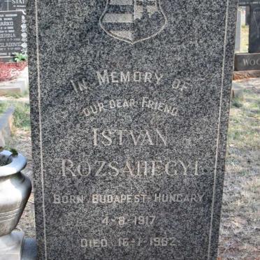 ROZSAHEGYI Istvan 1917-1962