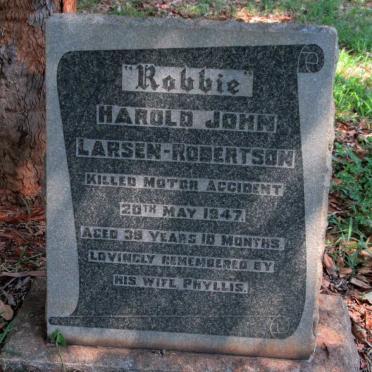 ROBERTSON Harold John, LARSEN -1947