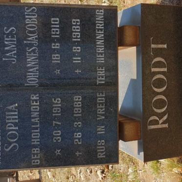 ROODT Johannes Jacobus 1910-1989 &amp; Sophia HOLLANDER 1915-1969